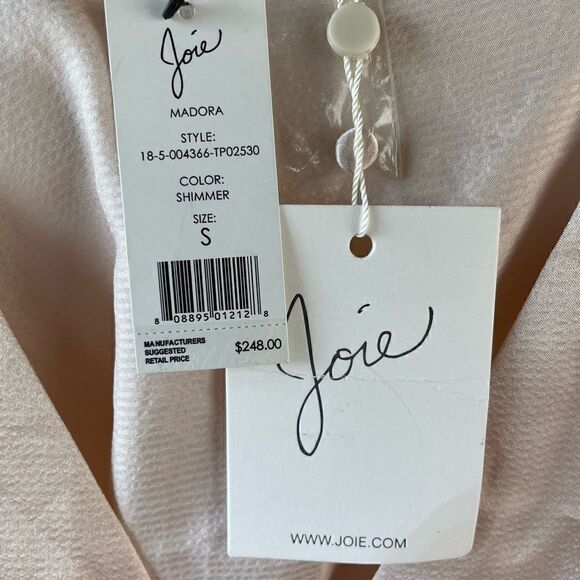 NWT Josie Natori Shimmer Button Down Top Size S - Picture 6 of 7